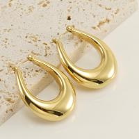 Titanium Steel Earrings, Vacuum Ion Plating, fashion jewelry & for woman 
