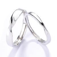 925 Sterling Silver Open Finger Ring, polished, Adjustable & for man, original color 