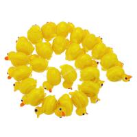 Tier Lampwork Perlen, Ente, DIY, gelb, 15x20x14mm, 100PCs/Tasche, verkauft von Tasche