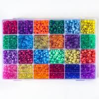 Harz Perlen Schmuck, mit Kunststoff, plattiert, DIY, gemischte Farben, 6x9mm, verkauft von Box