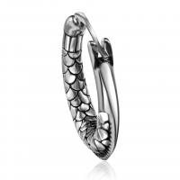титан Серьги-кольца, Другое покрытие, ювелирные изделия моды & Мужская, серебряный продается PC
