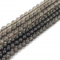 Natural Smoky Quartz Beads, Round, DIY black Approx 38 