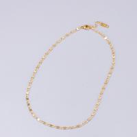 Halskette, 316 L Edelstahl, mit Verlängerungskettchen von 8cm, Vakuum-Ionen-Beschichtung, Modeschmuck & für Frau, goldfarben, Länge:ca. 38 cm, verkauft von PC