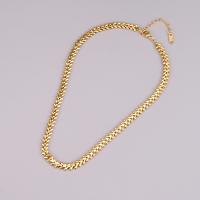 Halskette, 316 L Edelstahl, mit Verlängerungskettchen von 6cm, Vakuum-Ionen-Beschichtung, Modeschmuck & für Frau, goldfarben, Länge:ca. 35 cm, verkauft von PC