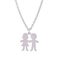 Stainless Steel Jewelry Necklace, 304 Stainless Steel, for woman, original color Approx 42-47 cm 