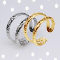 304 Stainless Steel Cuff Finger Ring, Vacuum Ion Plating, fashion jewelry & for woman 12mm 