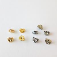 Stainless Steel Ear Nut Component, 304 Stainless Steel, Flower, Vacuum Ion Plating, DIY 