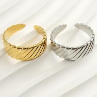 304 Stainless Steel Cuff Finger Ring, Vacuum Ion Plating, fashion jewelry & for woman 8mm, US Ring 