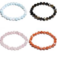 Gemstone Bracelets, Natural Stone, fashion jewelry & Unisex & faceted 8mm .6 Inch 