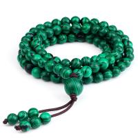 Bracelets de malachite, Rond, bijoux de mode & unisexe, vert, 6mm,10mm Environ 70-80 cm Vendu par brin