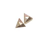 Acrylic Stud Earring, Brass, with Acrylic, gold color plated & fashion jewelry & for woman 