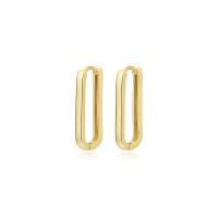 Boucle d'oreille goutte argent sterling, Argent sterling 925, cadre, Placage de couleur d'or, bijoux de mode & pour femme, Or Vendu par PC