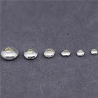 Sterling Silver Spacer Beads, 925 Sterling Silver, Saucer, DIY  silver color 