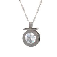 Rhinestone Brass Necklace, platinum color plated, for woman & with rhinestone Approx 15.75 Inch 