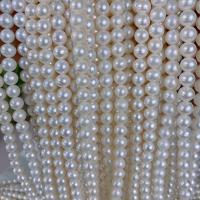 淡水養殖の真円真珠, 天然有核フレッシュウォーターパール, ラウンド形, DIY, ホワイト, 8-9mm, 長さ:約 15.75 インチ, 売り手 ストランド