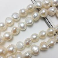 Barock kultivierten Süßwassersee Perlen, Natürliche kultivierte Süßwasserperlen, DIY, weiß, 9-10mm, Länge:ca. 14.17 ZollInch, verkauft von Strang