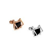 Titanium Steel Stud Earring, plated, fashion jewelry & Unisex 