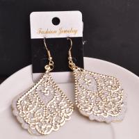 Zinc Alloy Drop Earring, plated, for woman & frosted 50-60mm 