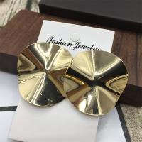 Zinc Alloy Stud Earring, gold color plated, for woman, 50-60mm 