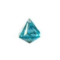 Transparent Acrylic Pendants, Diamond Shape, injection moulding, DIY & faceted Approx 