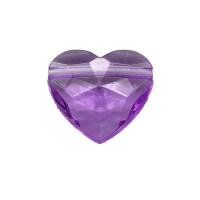 Transparent Acrylic Beads, Heart, injection moulding, DIY & faceted Approx 