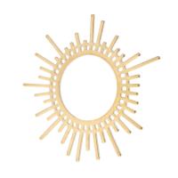 Hollow Brass Pendants, Sun, plated, Unisex Approx 