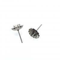 Stainless Steel Earring Stud Component, 316L Stainless Steel, DIY & for woman, original color, 0.7*5*10.5mm 