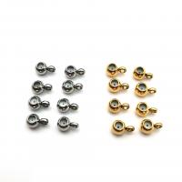 304 Stainless Steel Stopper Beads, Galvanic plating, DIY 