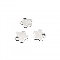 Stainless Steel Extender Chain Drop, 304 Stainless Steel, Plum Blossom, DIY, original color 