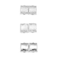 Perles intercalaires en argent , Argent sterling 925, poli, styles différents pour le choix, couleur originale Environ 3mm, Vendu par PC