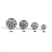 Sterling Silver Spacer Beads, 925 Sterling Silver, Round, polished original color 