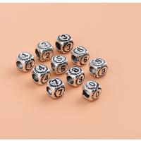 Sterling Silver Spacer Beads, 925 Sterling Silver,  Square, polished  original color 