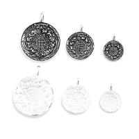 Sterling Silver Pendants, 925 Sterling Silver, Flat Round, polished 