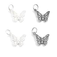Sterling Silver Animal Pendants, 925 Sterling Silver, Butterfly, polished, hollow Approx 6mm 