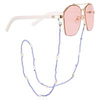Acrílico Cadena de gafas, con aleación de zinc, para mujer, azul, 780mm, Vendido por UD