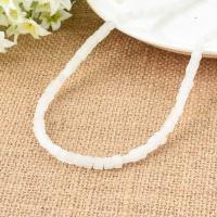 Jade White Bead, Flat Round, polished, DIY, white Approx 15.35 Inch 