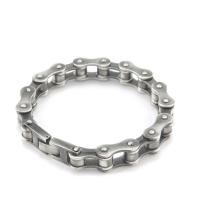 304 Stainless Steel Bracelet, Square, polished, for man, original color Approx 8.5 Inch 