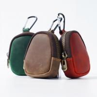 Full Grain Cowhide Leather Key Bag, with Iron, multifunctional & Unisex 