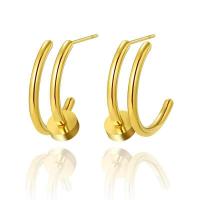 Stainless Steel Stud Earring, 304 Stainless Steel, Vacuum Ion Plating, fashion jewelry & for woman, golden, 20mm 