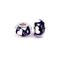 European Resin Beads, with Iron, Lantern, silver color plated, DIY Approx 