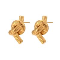 Stainless Steel Stud Earring, 304 Stainless Steel, Vacuum Ion Plating, fashion jewelry & for woman, golden 