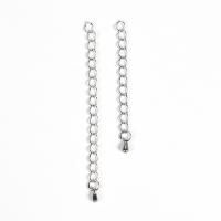 304 Stainless Steel Extender Chain & DIY, original color 