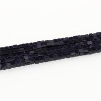Blue Goldstone Beads, Square, polished, DIY, blue Approx 15.35 Inch, Approx 