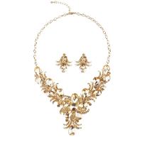 Crystal Jewelry Sets, Zinc Alloy, with Crystal, plated, for woman & with rhinestone 50mm Approx 18.89 Inch 