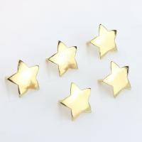 Brass Earring Drop Component, Star, gold color plated, DIY, golden, 24mm 
