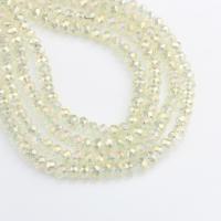 Rondelle Crystal Beads, Round, DIY & faceted, 4mm Approx 38 cm 