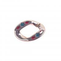Acrylic Linking Ring, gold color plated, DIY  & enamel, multi-colored 