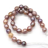 Baroque Cultured Freshwater Pearl Beads, Round, DIY, multi-colored, 10-11mm Approx 14.96 Inch 