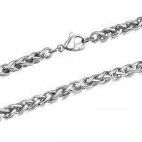 Сталь титан цепь Ожерелье, полированный, различной длины для выбора & DIY & Мужская & разный размер для выбора, оригинальный цвет, продается PC