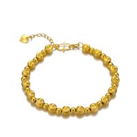 Brass Bracelets, Round, gold color plated, fashion jewelry & for woman, golden, 5.5mm,4mm cm 